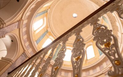 Chapelle de la Grave de Toulouse (31) : Garde-corps et oculus intérieur